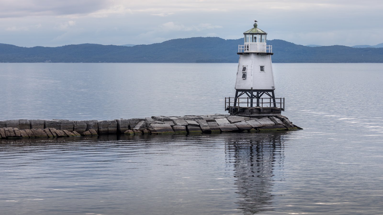Burlington Harbor Light on Lake Champlain — A&M Homecare serves Chittenden County