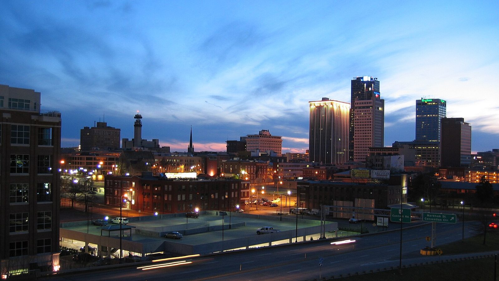 Little Rock, Arkansas skyline — A&M Homecare serves families across central Arkansas